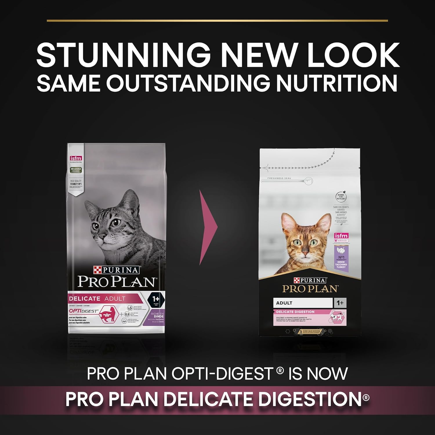 Purina Pro Plan Adult Delicate Digestion, Dry Cat Food with Turkey 400 g