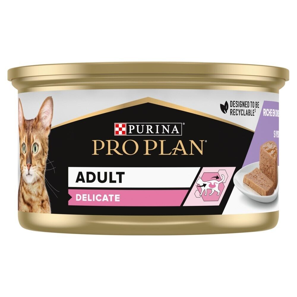 Purina Pro Plan Adult Delicate Digestion, Wet Cat Food Turkey 85g