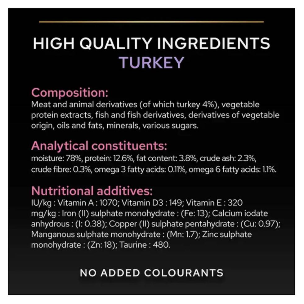 Purina Pro Plan Delicate Digestion Wet Cat Food, Turkey in Gravy, 10 x 85g