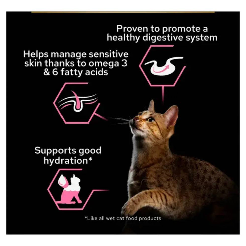 Purina Pro Plan Delicate Digestion Wet Cat Food, Turkey in Gravy, 10 x 85g