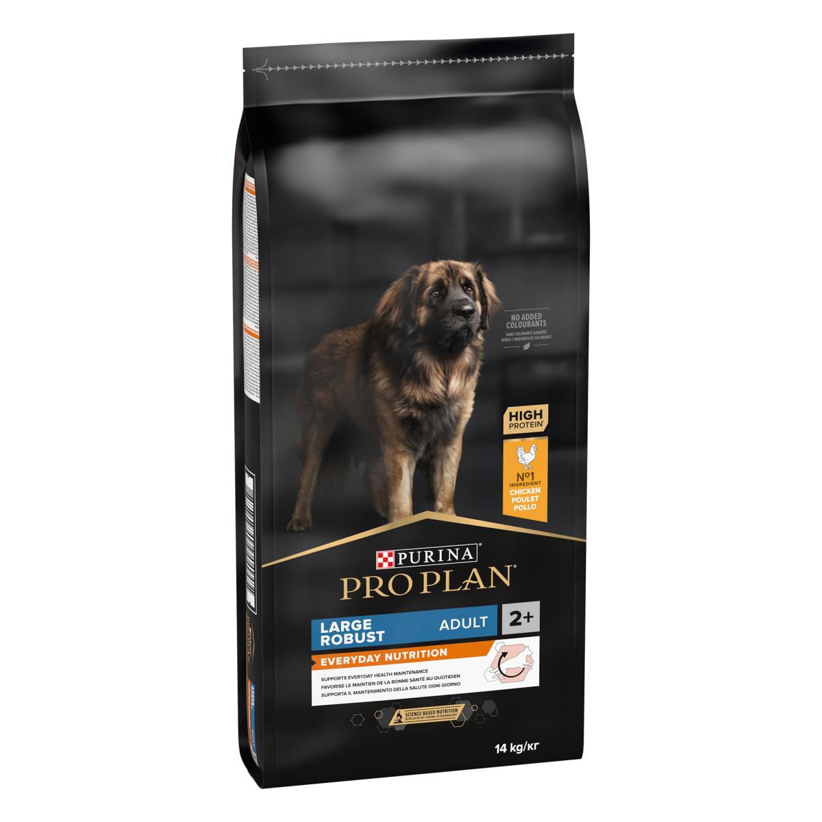 Purina Pro Plan Everyday Nutrition Large Robust Adult, Dry Dog food with Chicken, 14 kg