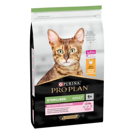 Purina Pro Plan Sterilised Adult Delicate Digestion Dry Cat Food With Chicken, 400g