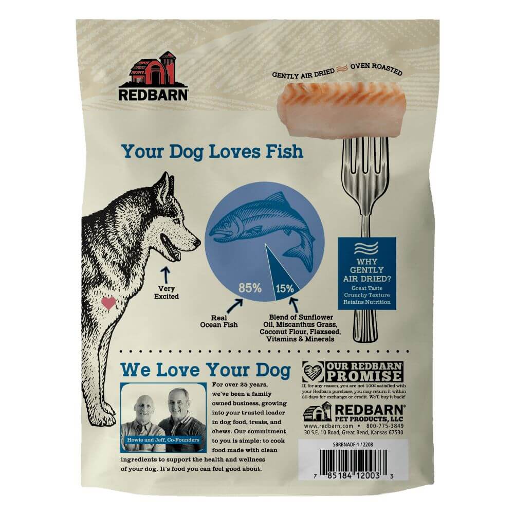 RedBarn Dog Air Dried Fish Recipe 2.5oz (70G)