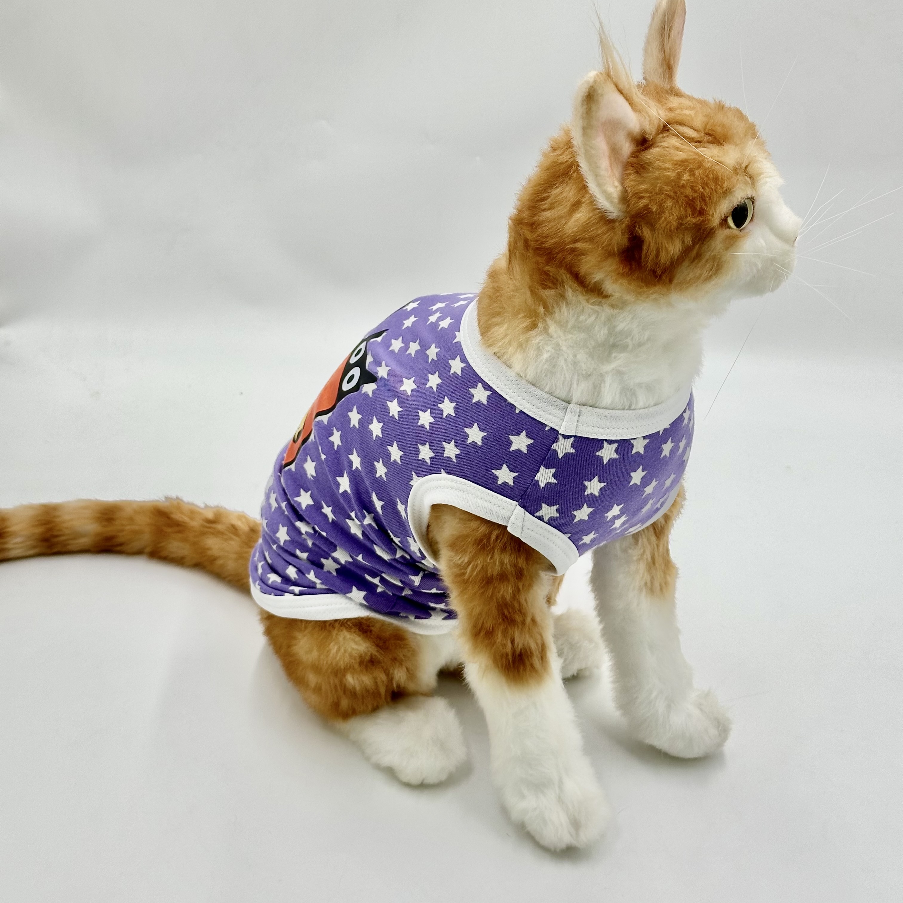 Cat Stars Jersey Purple (Small)