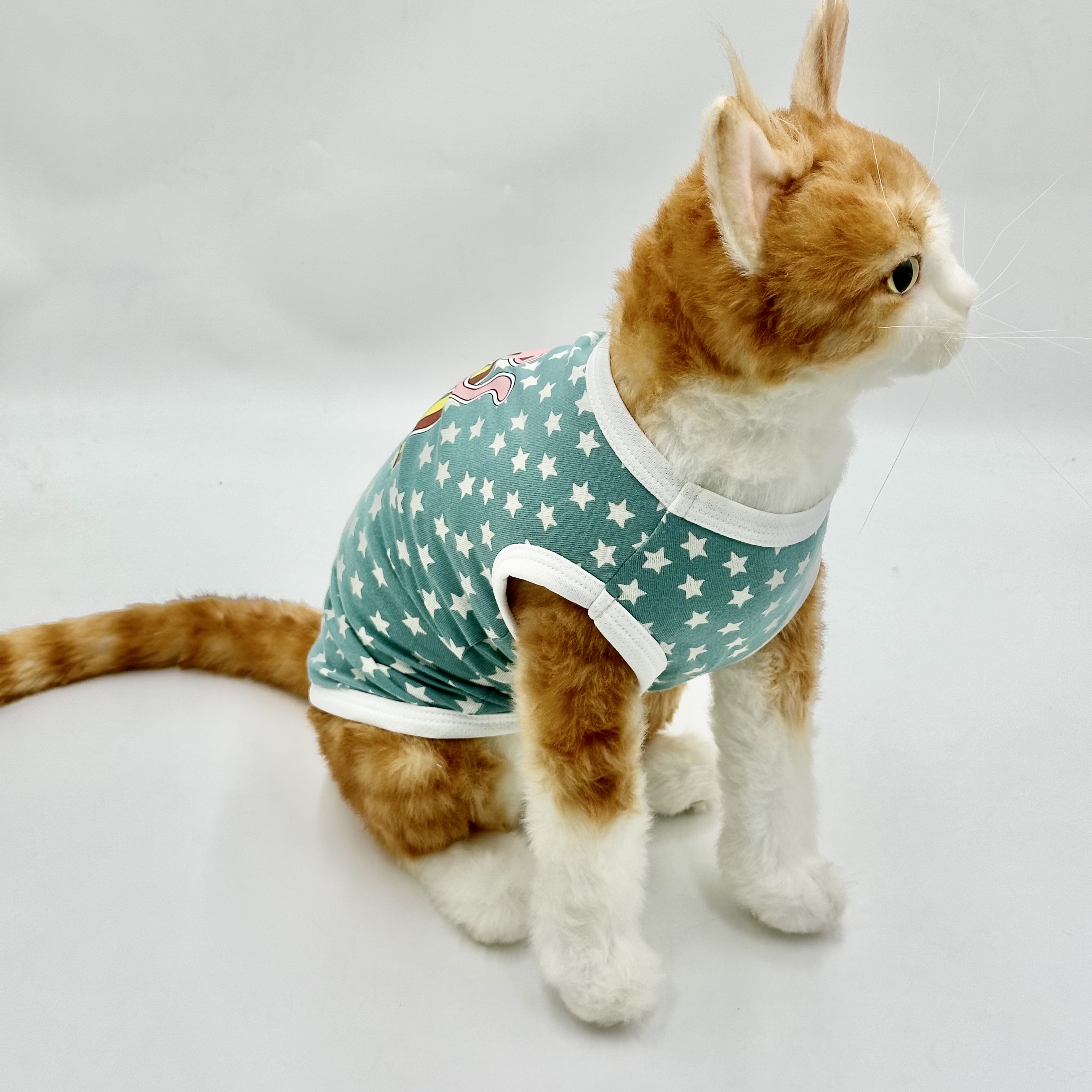 Cat Stars Jersey Green (Large)