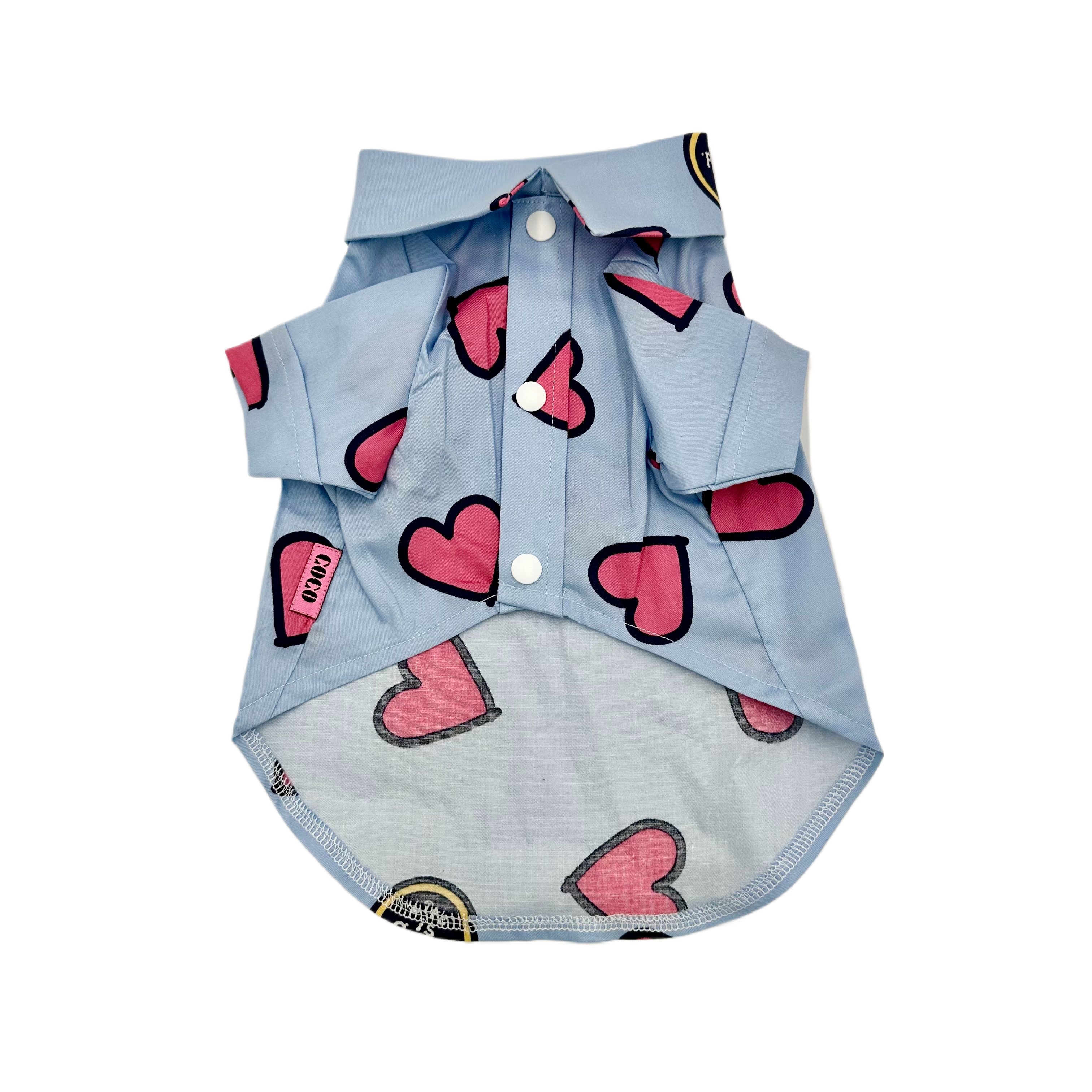 Hearts Polo Sky-blue (Large)