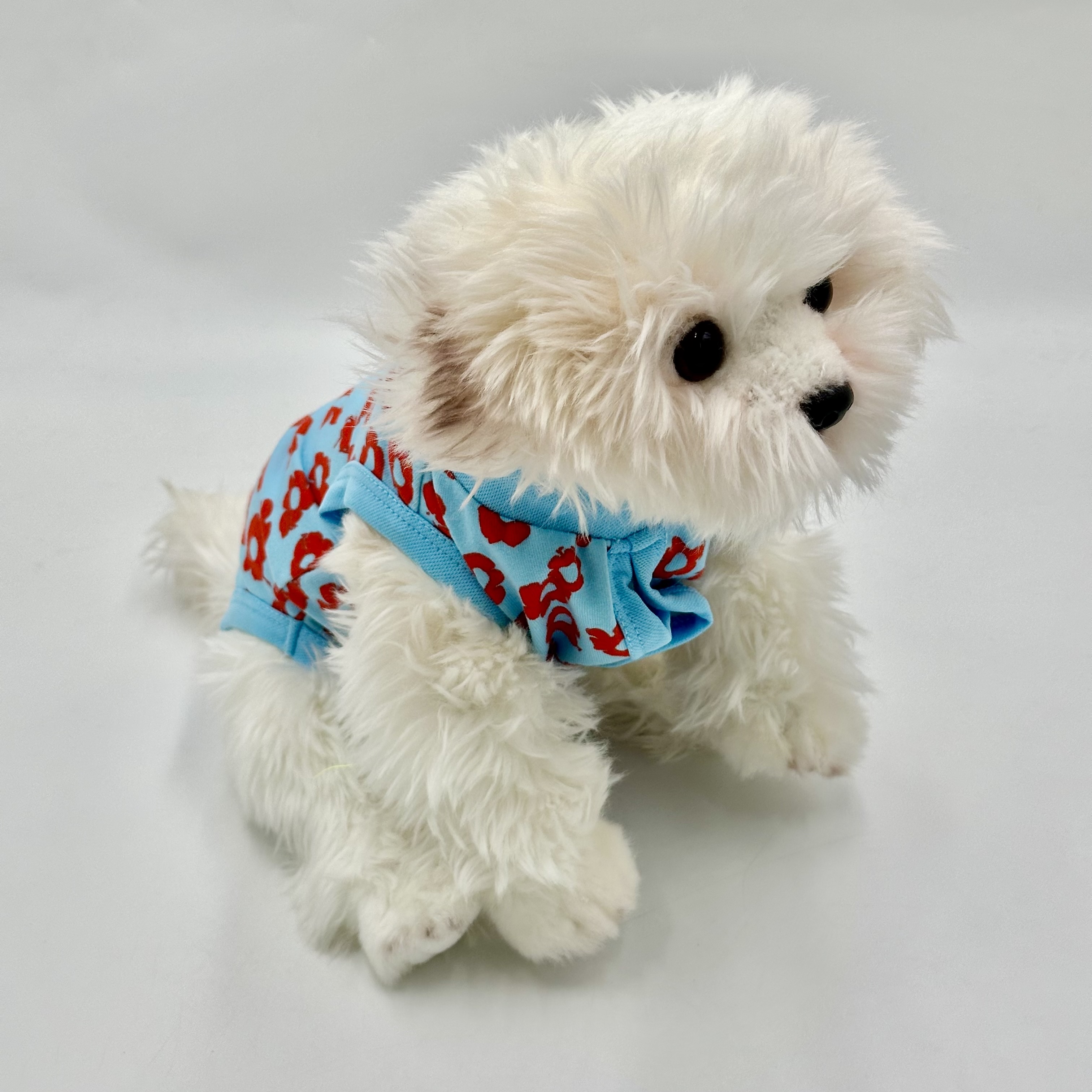 Surgery Suit Red Floral Blue (Large)
