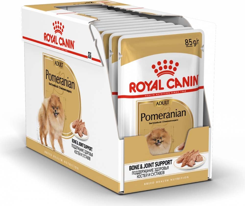 Royal Canin Breed Health Nutrition Pomeranian (WET FOOD - Pouches) Pack of 12
