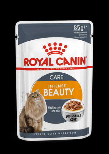 Royal Canin Feline Care Nutrition Intense Beauty Gravy (WET FOOD - 85g Pouch) Pack of 12