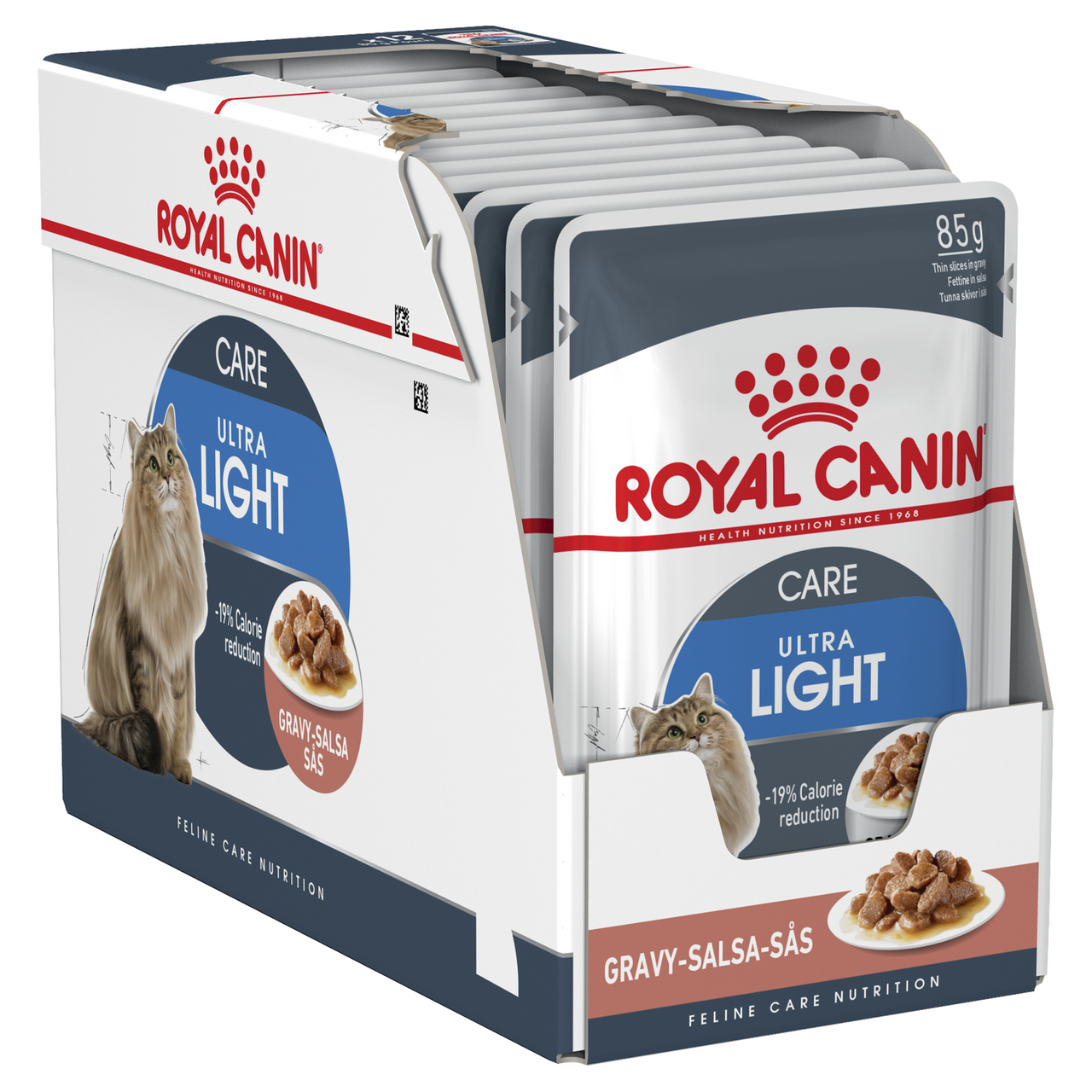 Royal Canin Feline Care Nutrition Light Weight Care Gravy (WET FOOD - POUCHES) Pack of 12