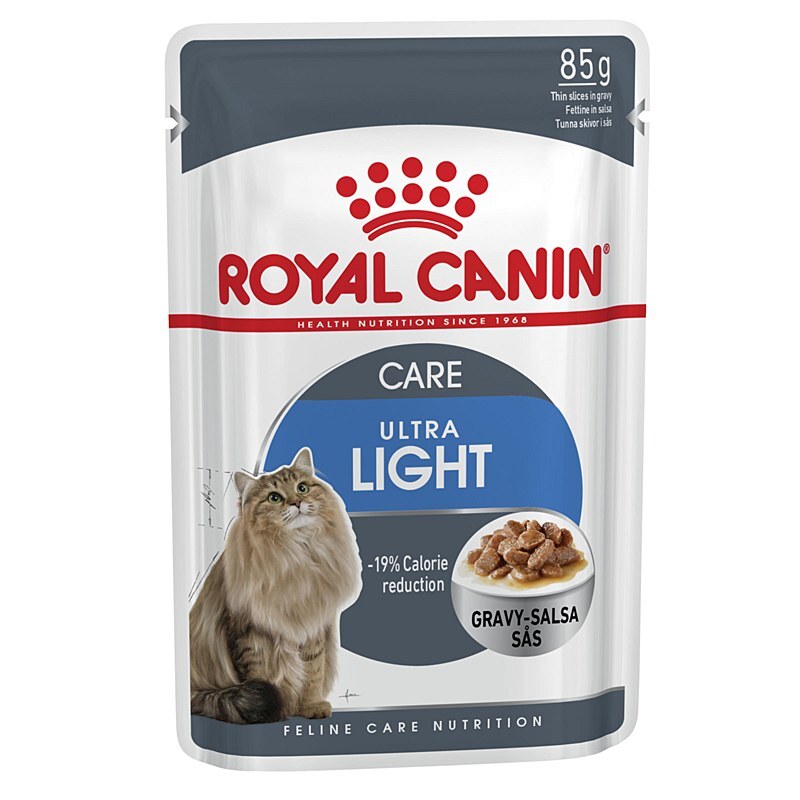 Royal Canin Feline Care Nutrition Light Weight Care Gravy (WET FOOD - POUCHES) Pack of 12