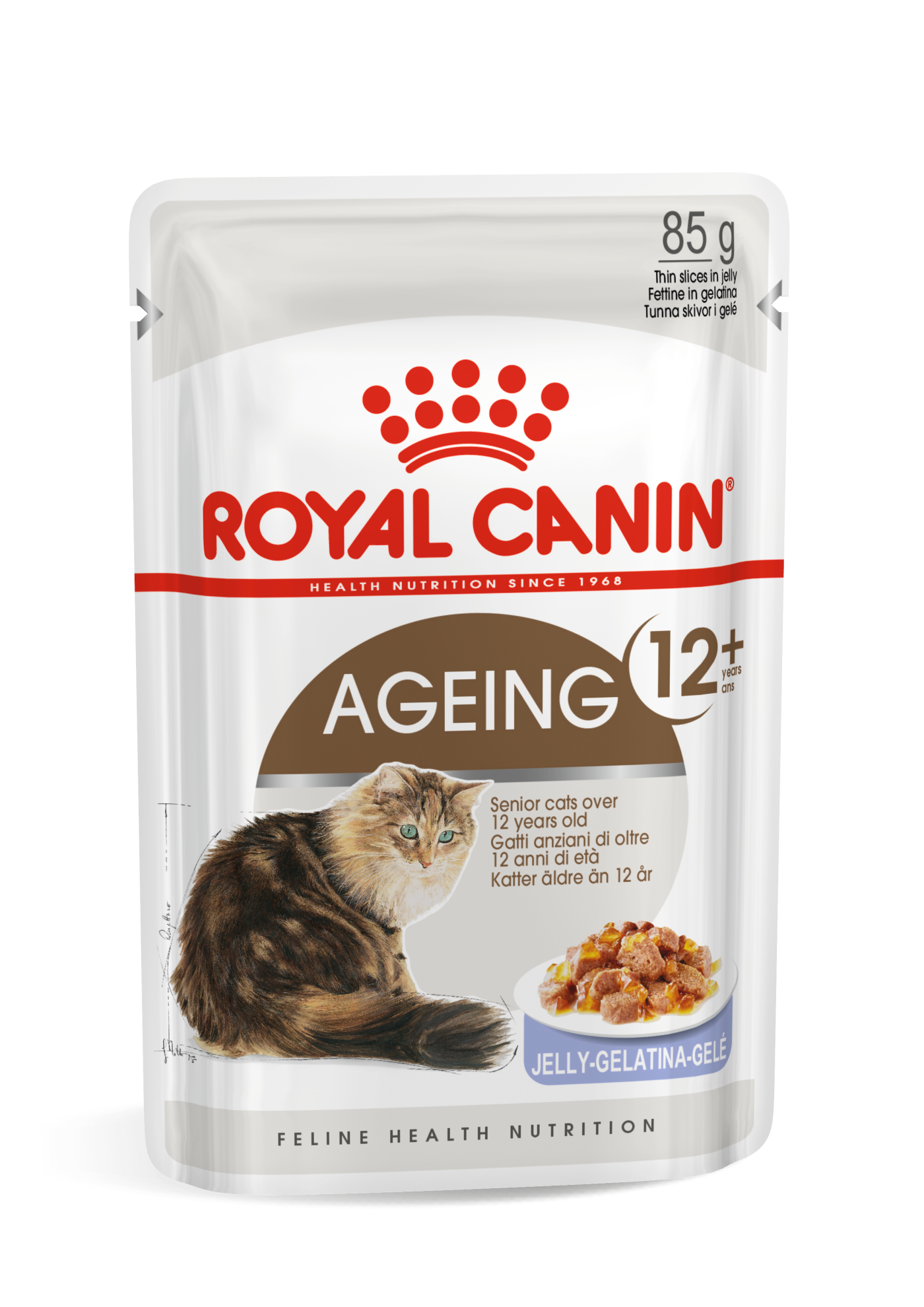 Royal Canin Feline Health Nutrition Ageing +12 Gravy (WET FOOD - Pouches) Pack of 12