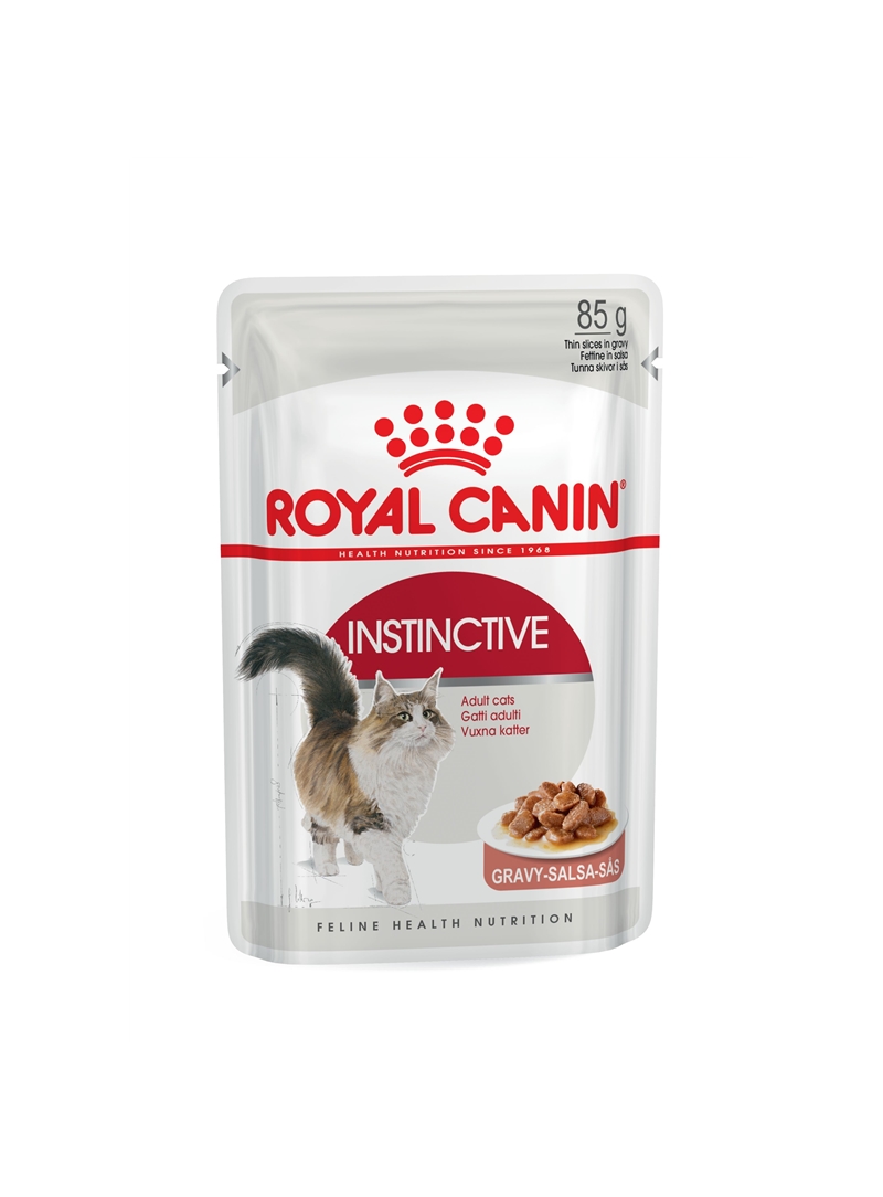 Royal Canin Feline Health Nutrition Instinctive Adult Cats Gravy (WET FOOD - Pouches) Pack of 12