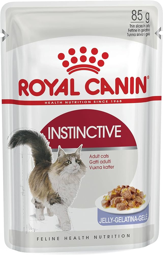 Royal Canin Feline Health Nutrition Instinctive Adult Cats Jelly (WET FOOD - Pouches) Pack of 12
