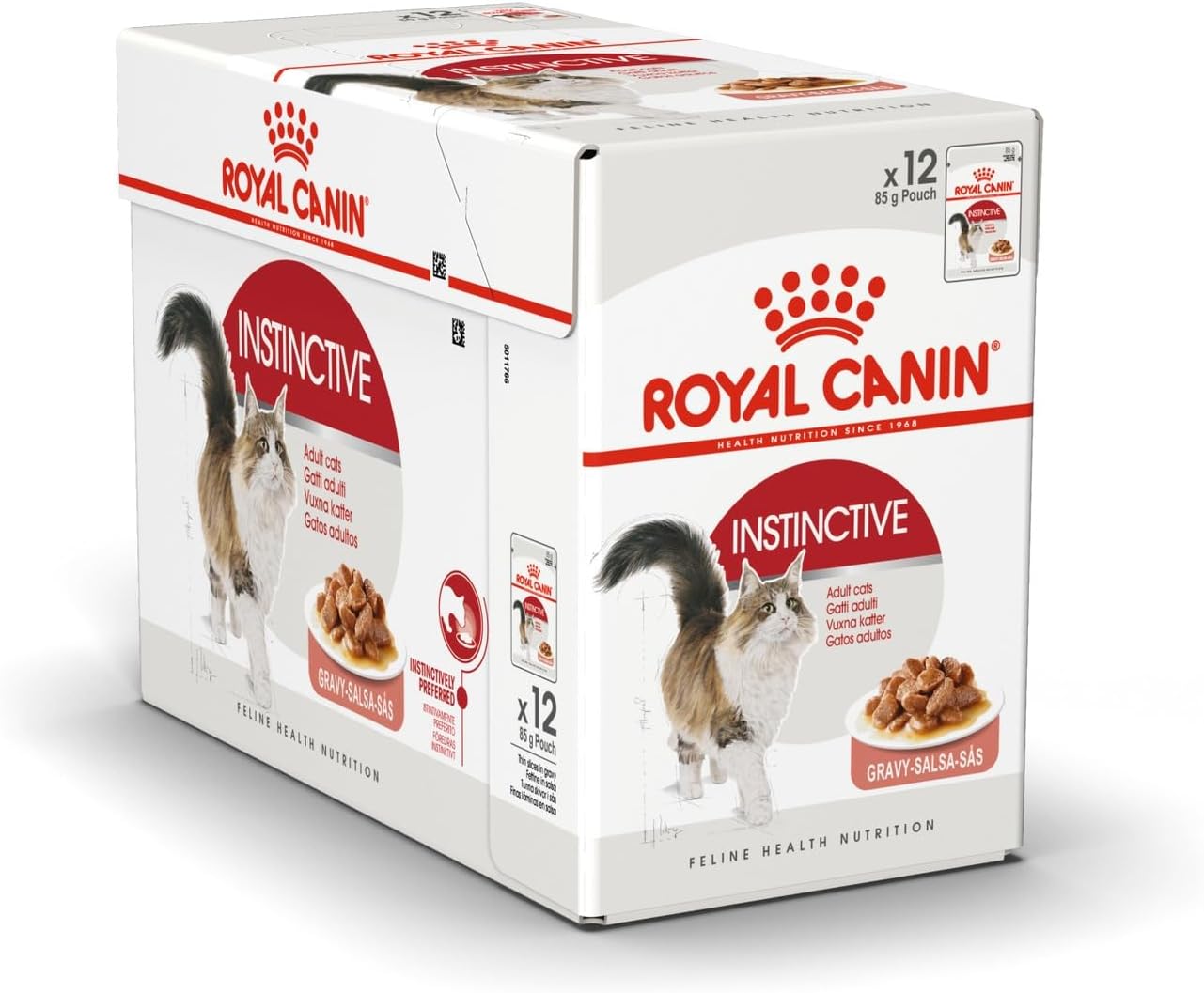 Royal Canin Feline Health Nutrition Instinctive Adult Cats Gravy (WET FOOD - Pouches) Pack of 12