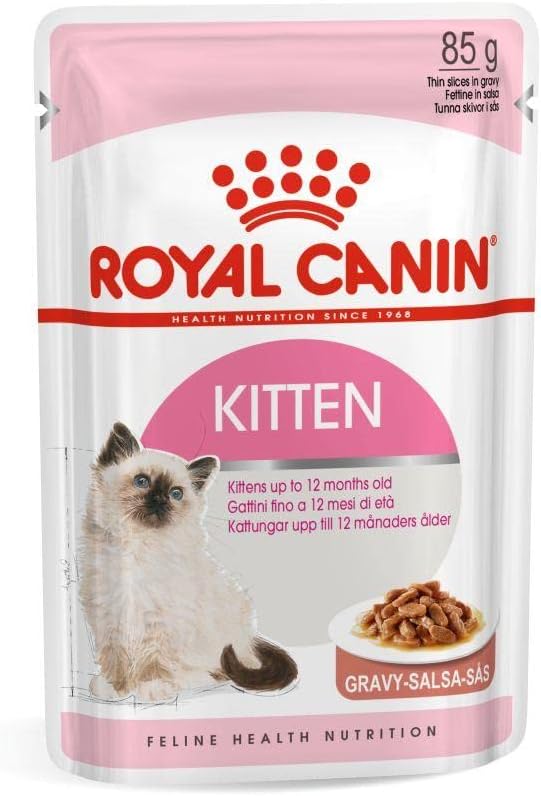 Royal Canin Feline Health Nutrition Kitten Gravy (WET FOOD - 85g Pouch) BOX OF 12