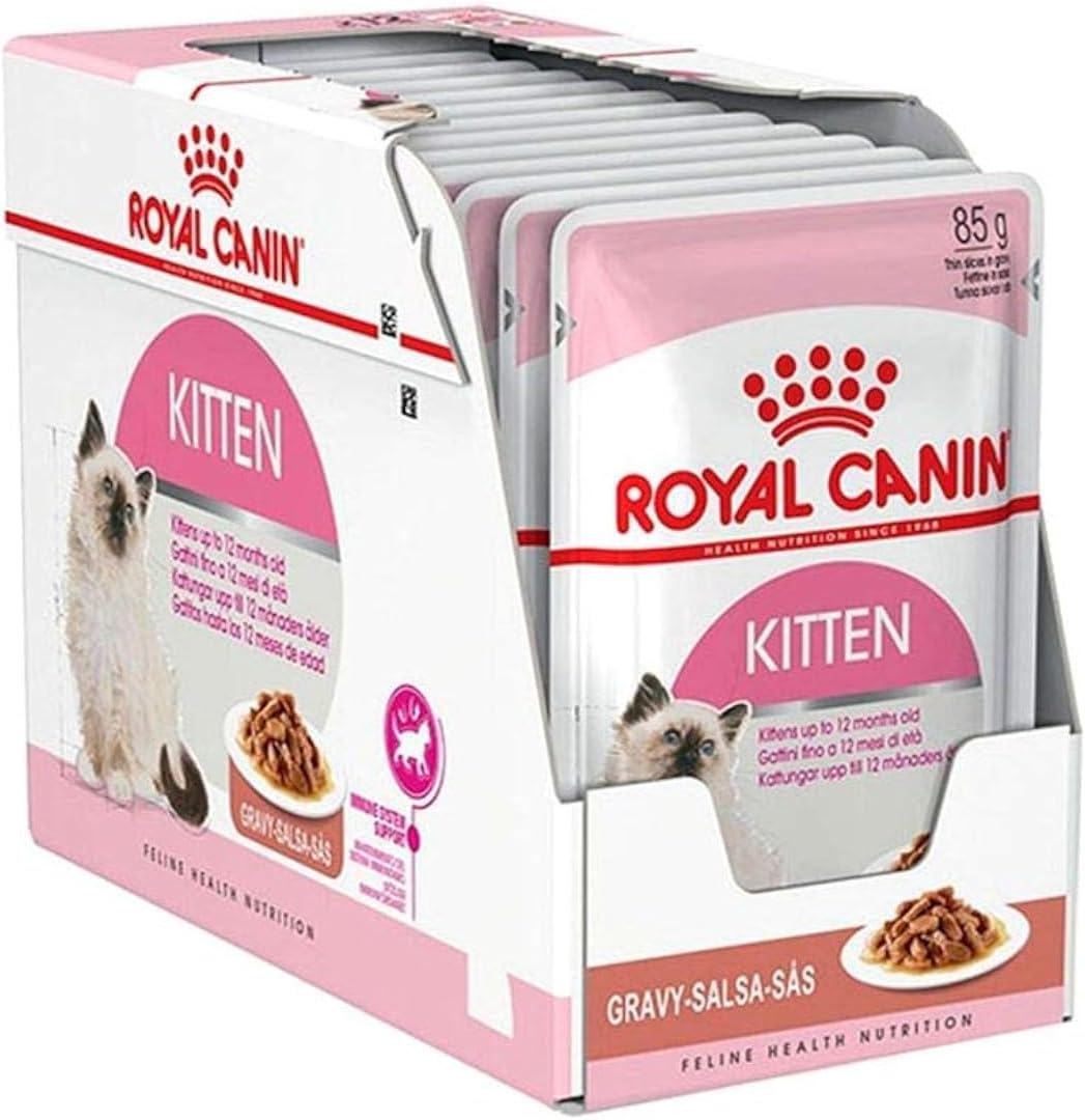 Royal Canin Feline Health Nutrition Kitten Gravy (WET FOOD - 85g Pouch) BOX OF 12