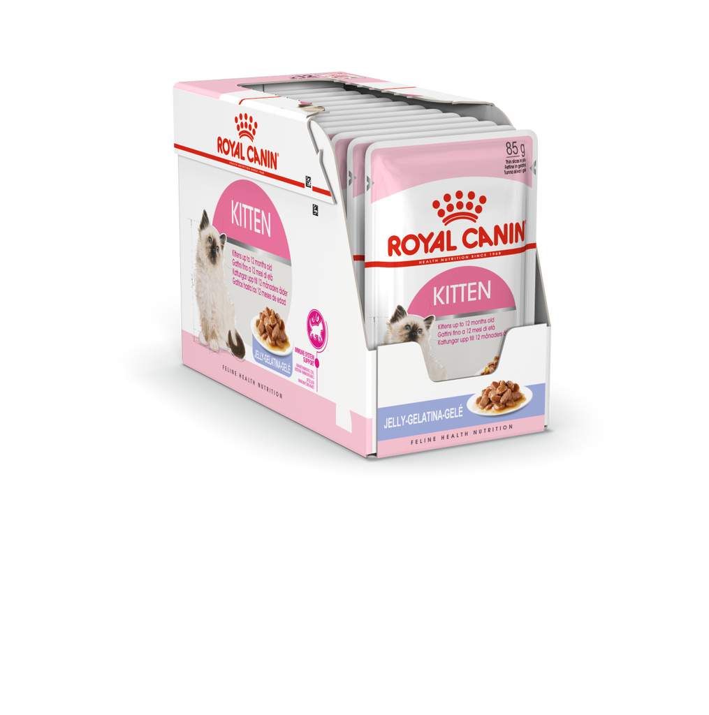 Royal Canin Feline Health Nutrition Kitten Sterilised Jelly (WET FOOD - Pouches) 85g Pack of 12