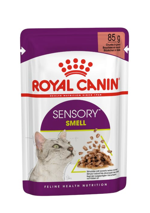 Royal Canin Feline Health Nutrition Sensory Smell (WET FOOD - POUCH) 85G Pack of 12