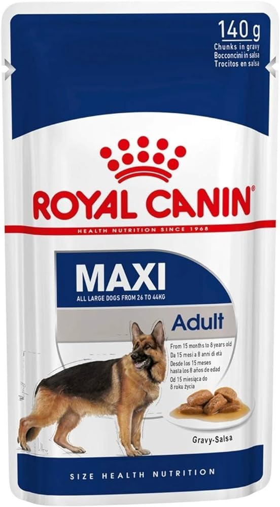 Royal Canin Size Health Nutrition Maxi Adult Gravy(WET FOOD - Pouches)140g Pack of 10