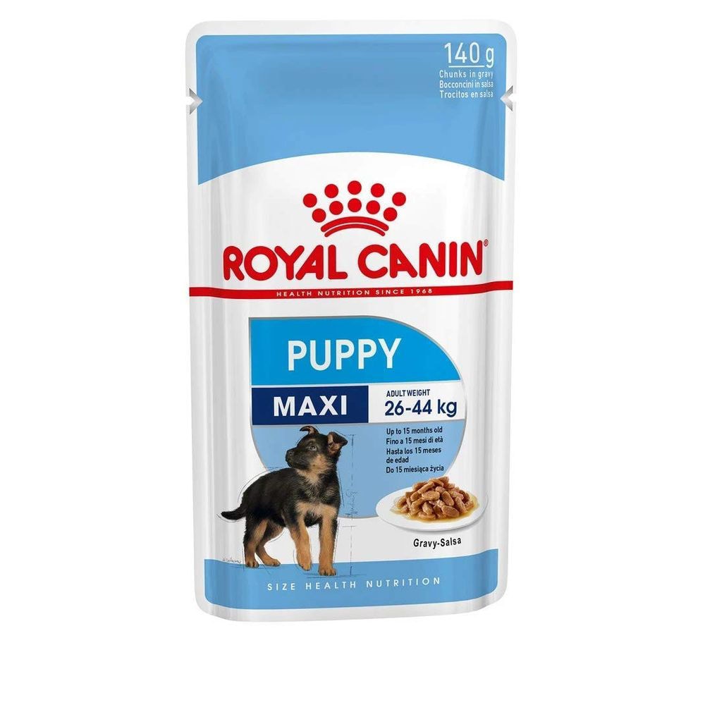 Royal Canin Size Health Nutrition Maxi Puppy Gravy (WET FOOD - Pouches)140g Pack of 10