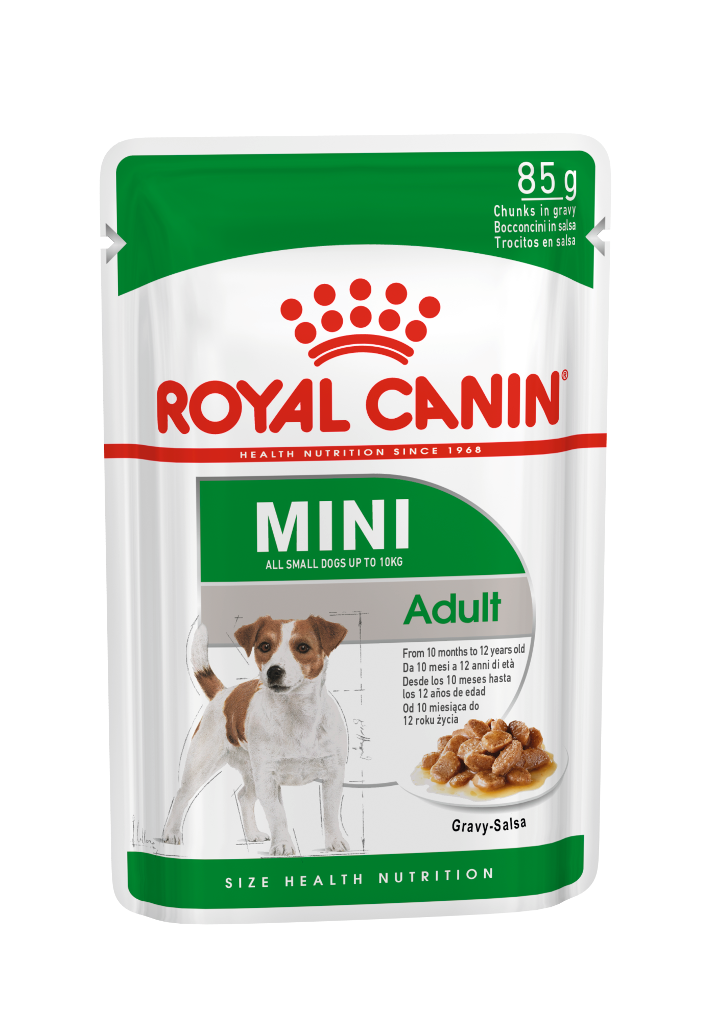 Royal Canin Size Health Nutrition Mini Adult Gravy (WET FOOD - Pouches) Pack of 12