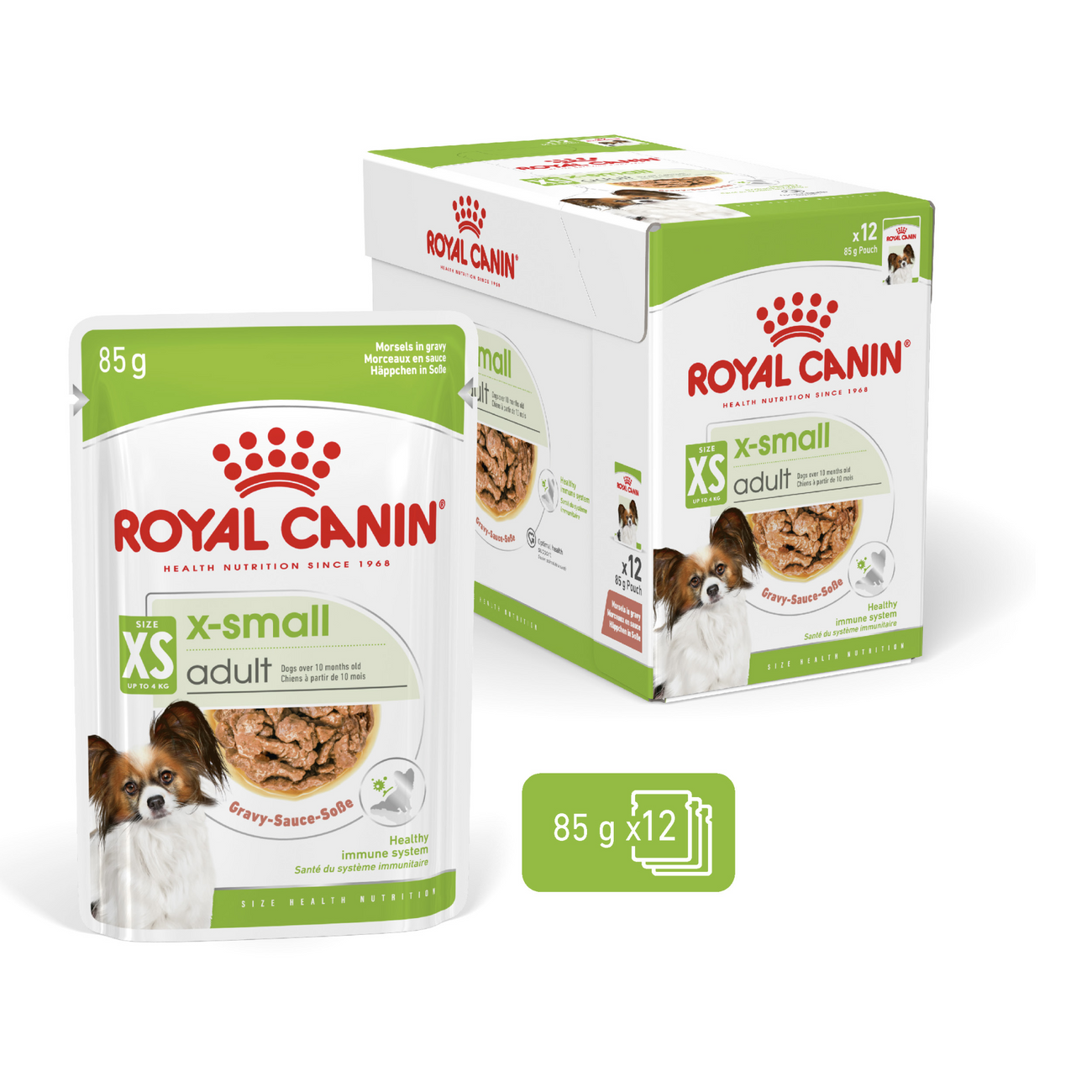 Royal Canin Size Health Nutrition XS Adult Wet Dog Food 12x85g