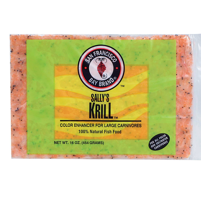 San Fransisco Bay Brand Krill Frozen Flat 16 Oz 454g