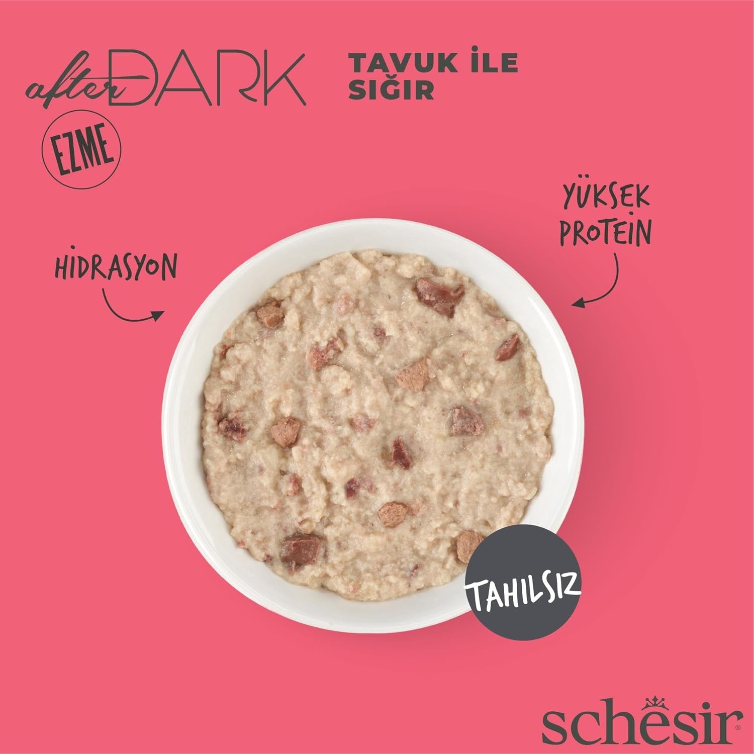 Schesir After Dark Pate For Cat - Chicken With Beef - 80g