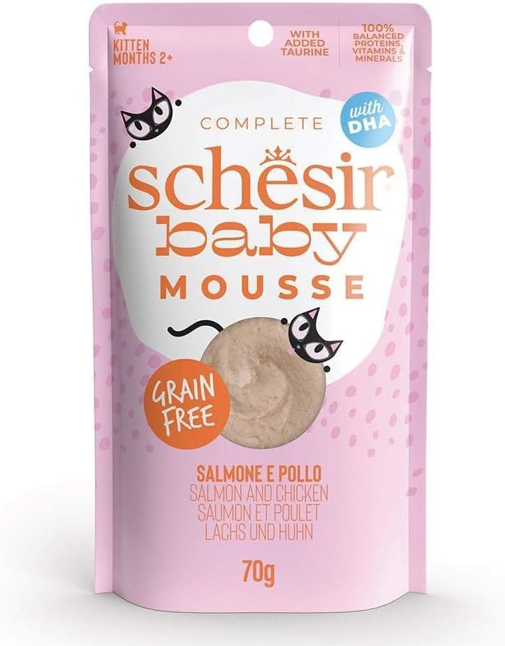 Schesir Baby Mousse Kitten - Salmon And Chicken - 70g