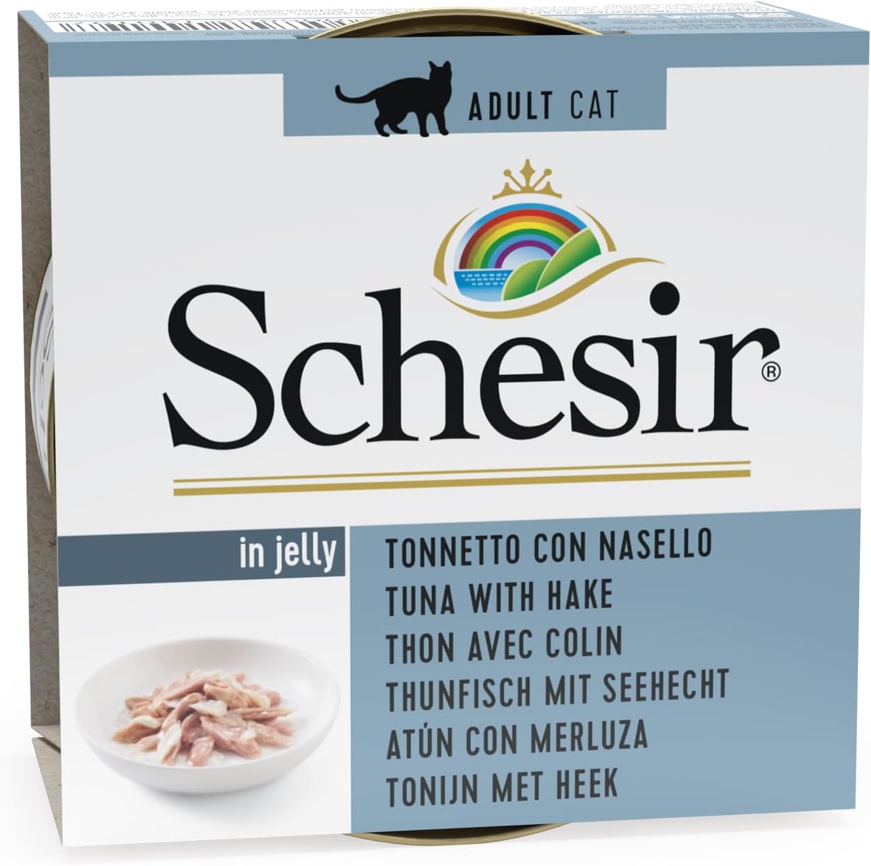 Schesir Cat Can Jelly Tuna With Cod 85g