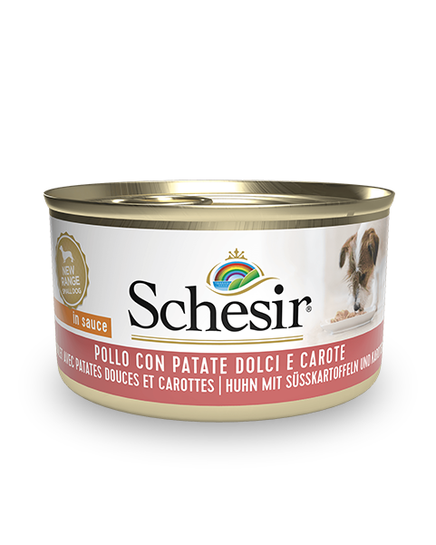 Schesir Dog Wet Food Can-Chicken with Potatoes and Carrots 85g