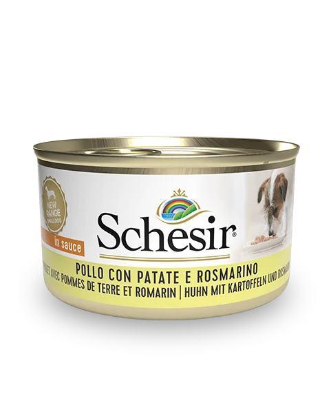 Schesir Dog Wet Food Can-Chicken with Potatoes and Rosemary 85g