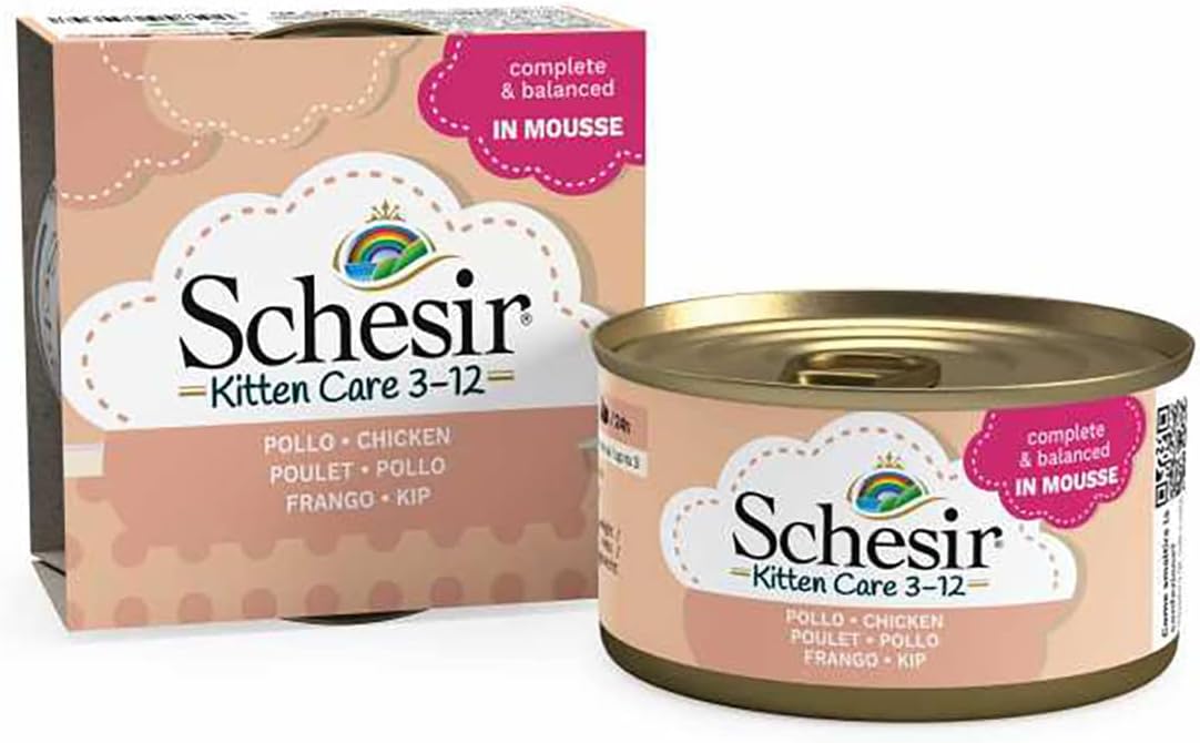 Schesir Kitten Care In Jelly 3-12 Chicken with Aloe Wet Food 85g can