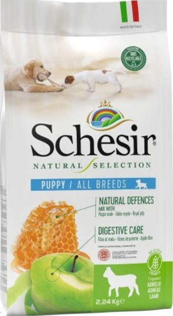 Schesir Natural Selection Puppy Dry Food-Lamb 2.24kg