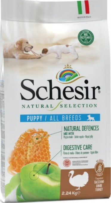 Schesir Natural Selection Puppy Dry Food-Turkey 2.24kg