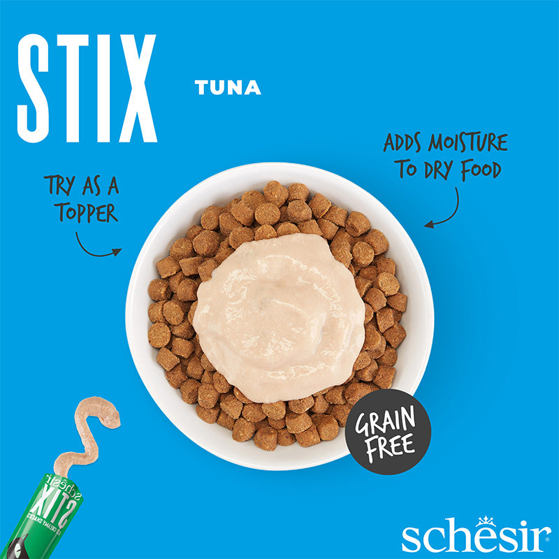 Schesir Stix Treat For Cat In Cream - Tuna 6x15g
