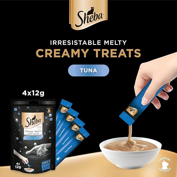 Sheba Melty Tuna Mixed Creamy Cat Treats 4x12g