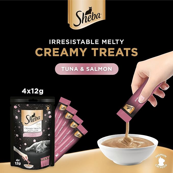 Sheba Melty Tuna & Salmon Creamy Treat 48g