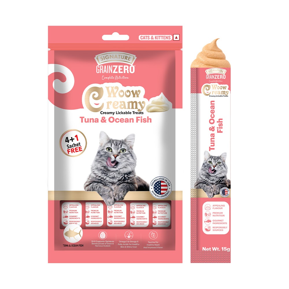 Signature Grain Zero Creamy Lickable Cat treat Tuna & Ocean Fish 75g