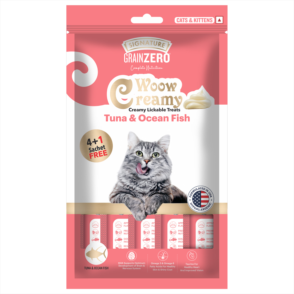 Signature Grain Zero Creamy Lickable Cat treat Tuna & Ocean Fish 75g