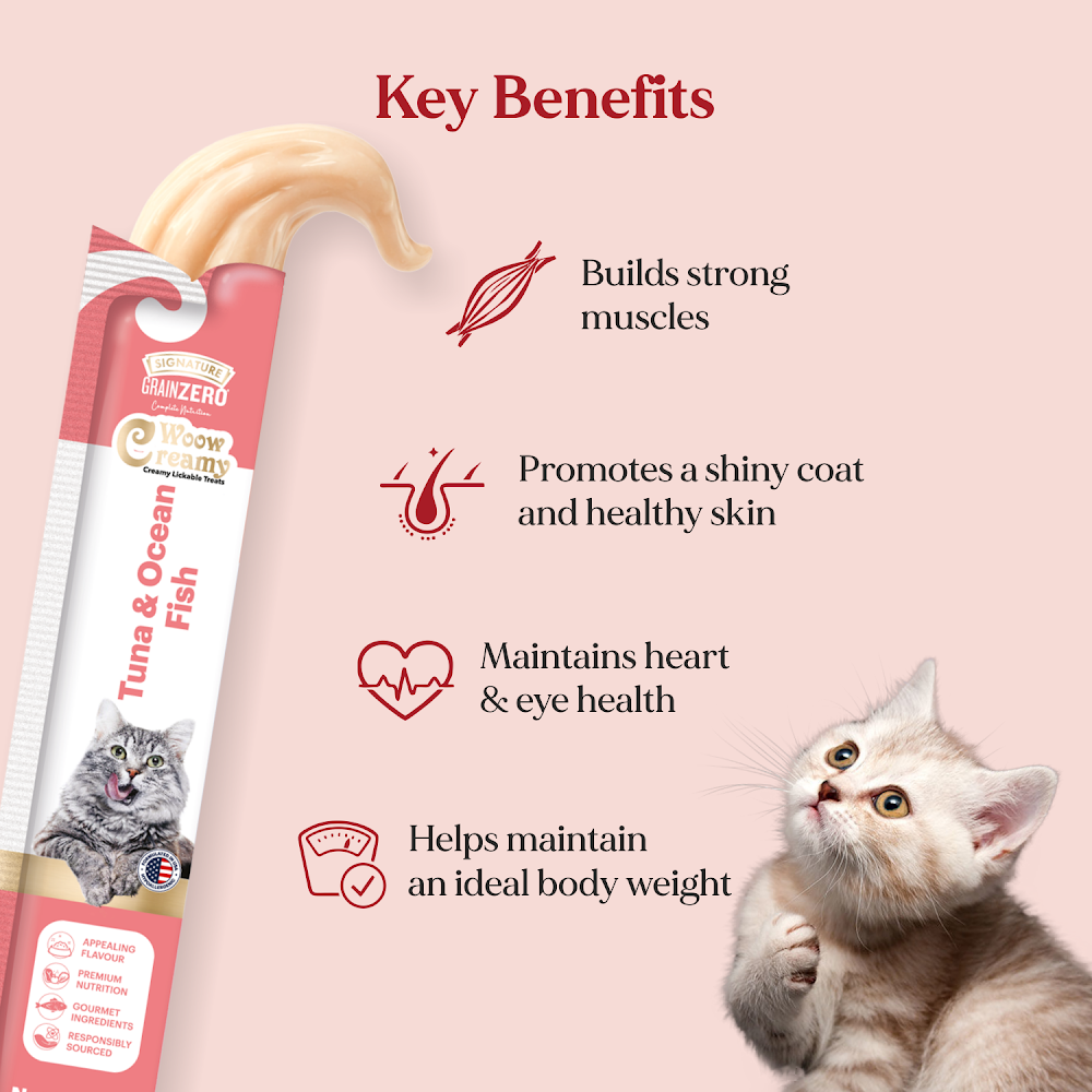 Signature Grain Zero Creamy Lickable Cat treat Tuna & Ocean Fish 75g