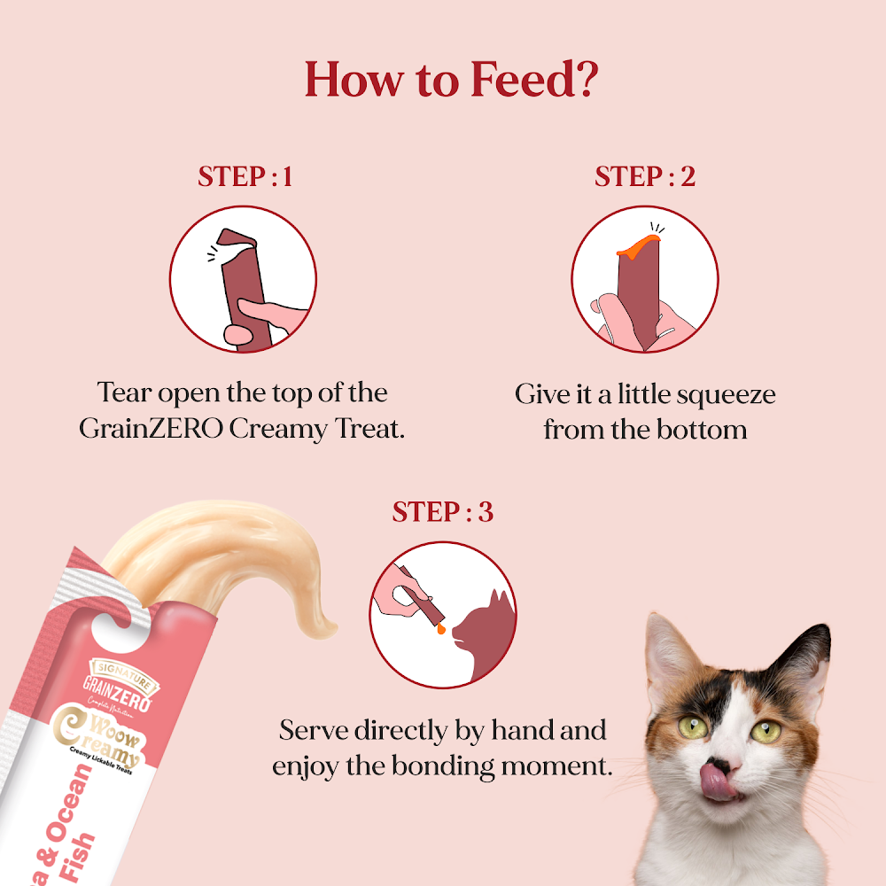 Signature Grain Zero Creamy Lickable Cat treat Tuna & Ocean Fish 75g