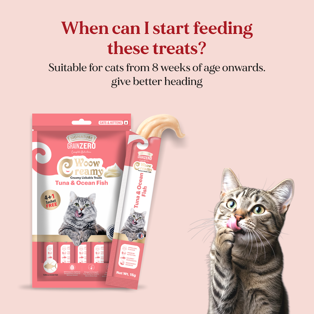 Signature Grain Zero Creamy Lickable Cat treat Tuna & Ocean Fish 75g
