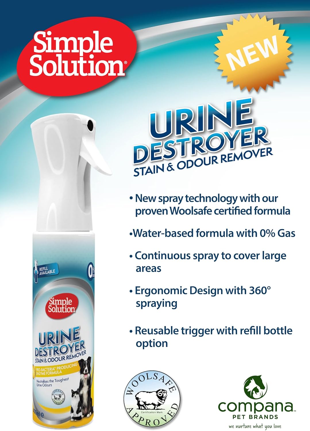 Simple Solution Urine Destroyer (Flairosol) Refill 400ml