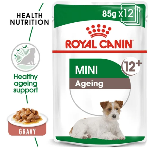 Size Health Nutrition Mini Ageing Gravy (Wet Food - Pouches) 12 X 85 G