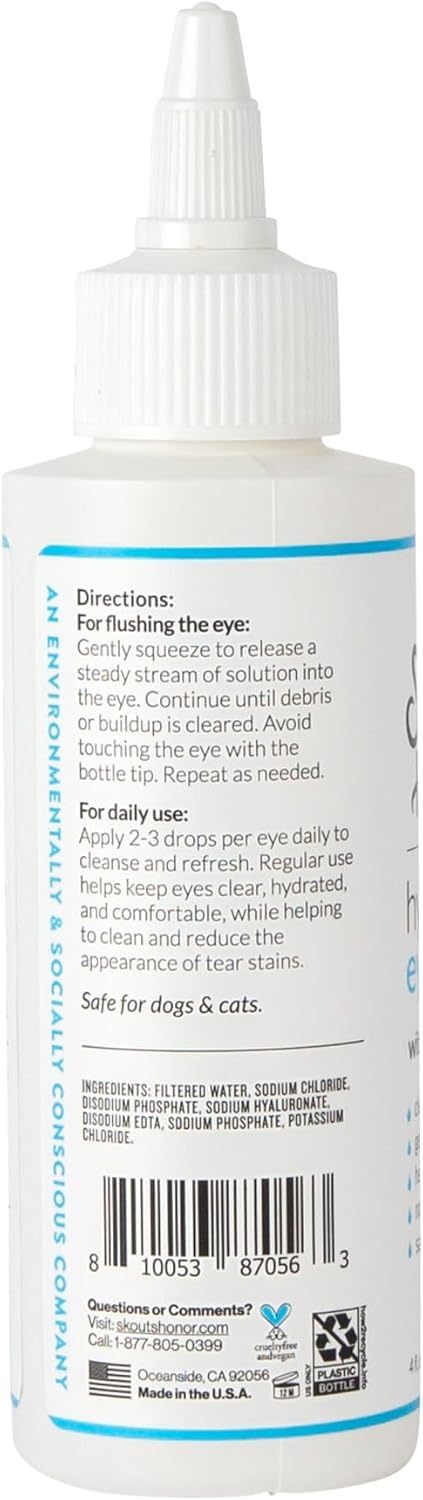 Skouts Honor Hydroclear Eye Wash 4oz 120Ml/4Oz Pet Essentials & Wellness
