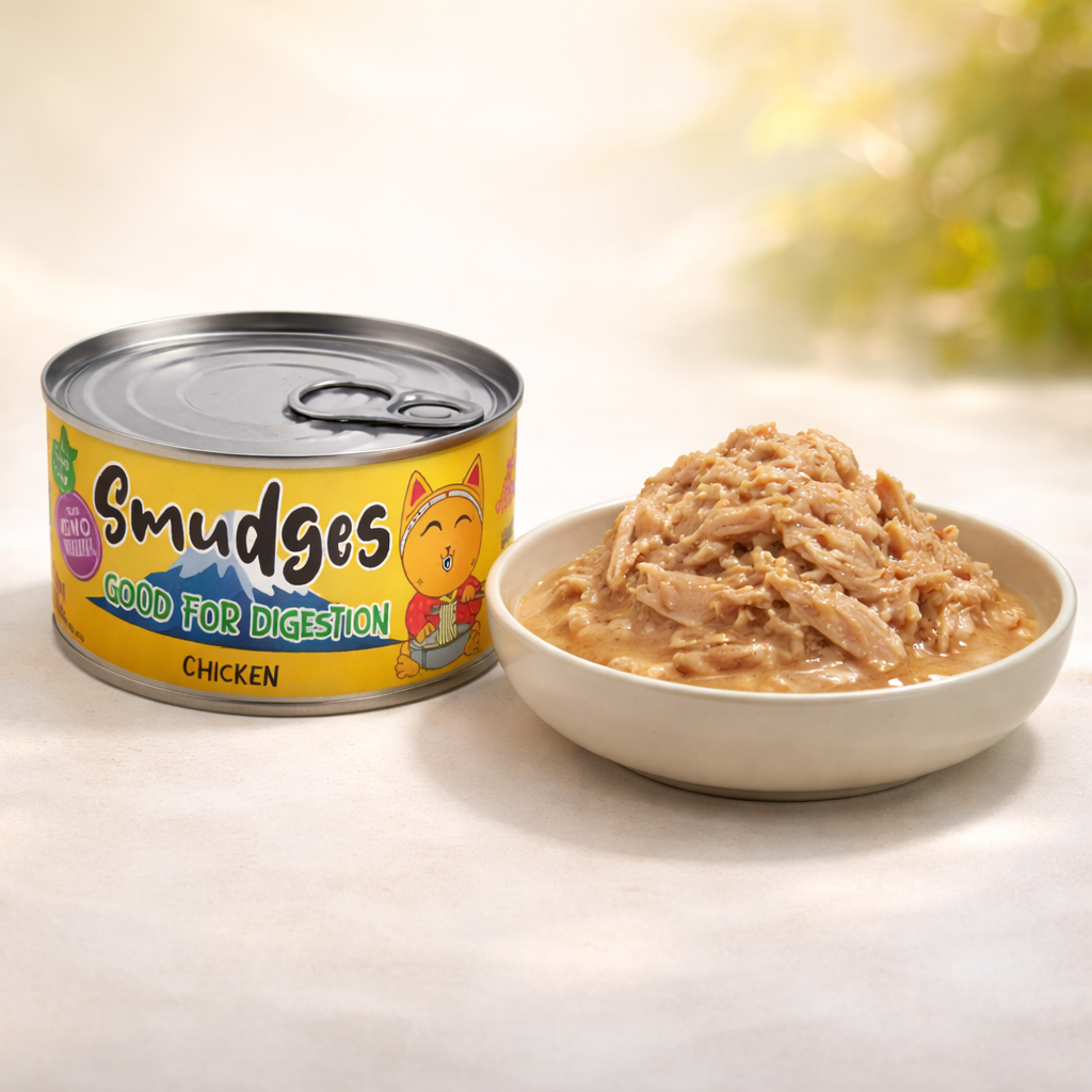 Smudges Adult Cat Chicken Flakes in Gravy 80g Pack of 12