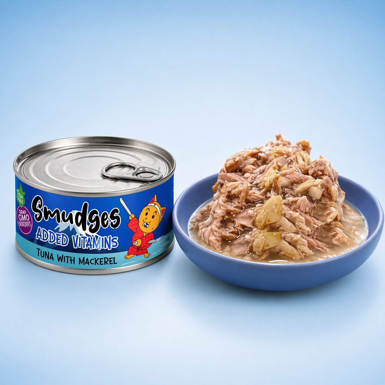 Smudges Adult Cat Tuna Flakes With Mackerel in Soft Jelly 80g Pack of 12