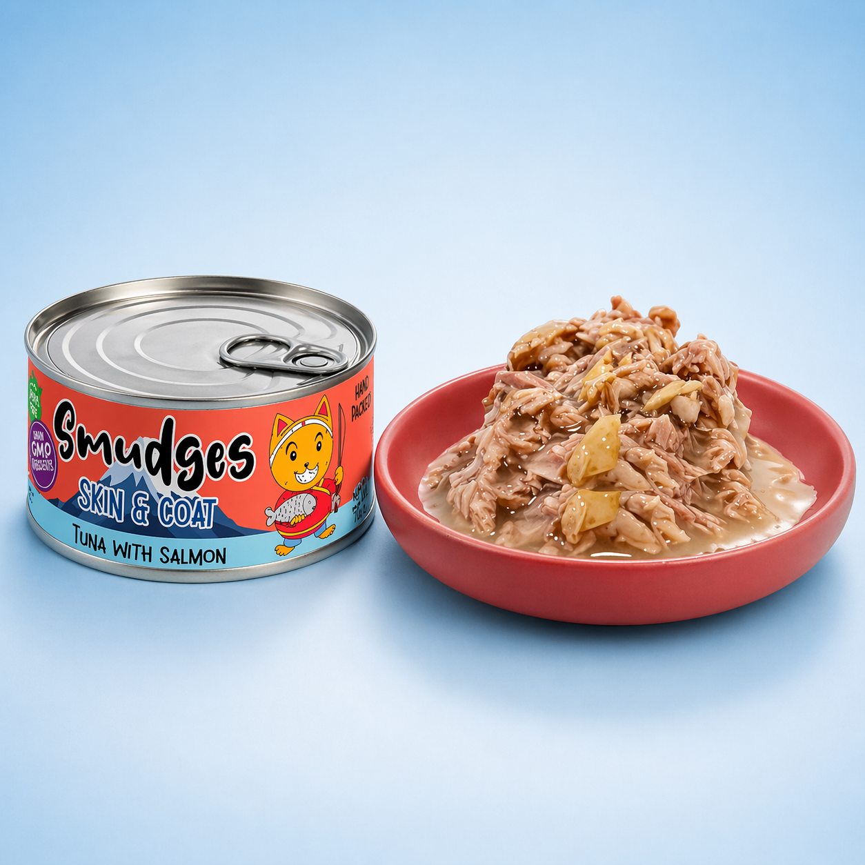 Smudges Adult Cat Tuna Flakes With Salmon in Soft Jelly 80g Pack of 12